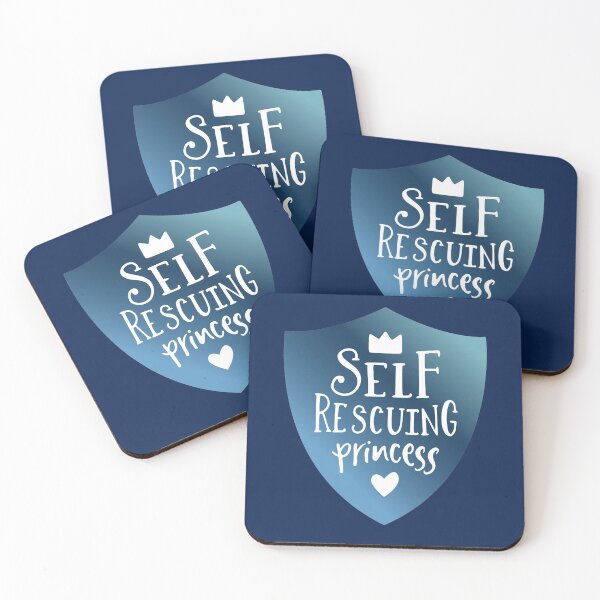 Item preview, Self Rescuing Princess Feminist Blue designed and sold by Kit Cronk.