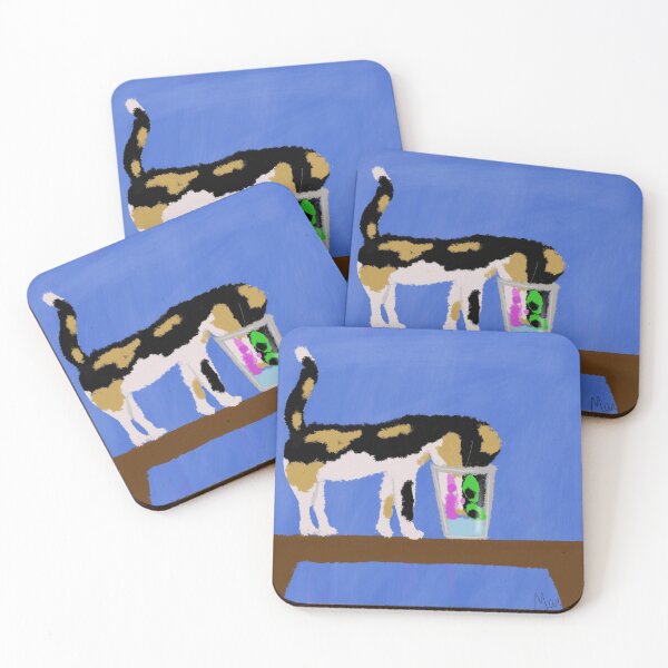 Item preview, Thirsty Cali-Loco Kitty designed and sold by Marinabobina.