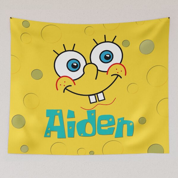 Item preview, SpongeBob Personalized Name Aiden designed and sold by umeimages.