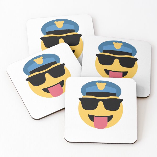 Item preview, Police Emoji  designed and sold by Rustic Valley Studio.