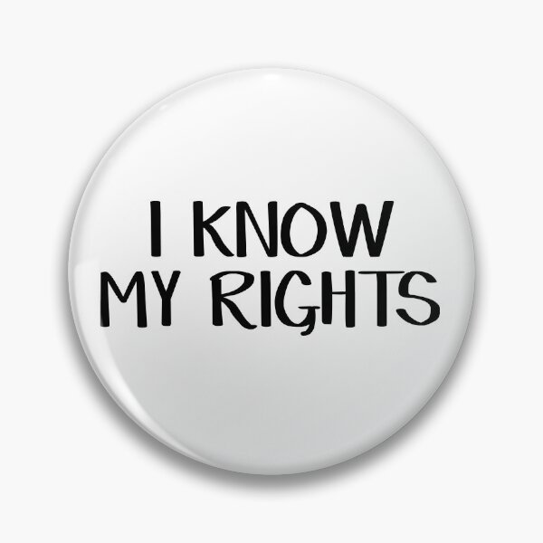 Item preview, I know my rights designed and sold by allthetees.