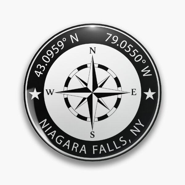 Item preview, Niagara Falls, New York, USA Geographical Coordinates designed and sold by TeeOhGraphics.