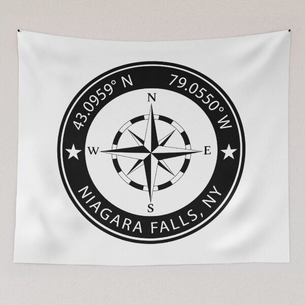 Item preview, Niagara Falls, New York, USA Geographical Coordinates designed and sold by TeeOhGraphics.