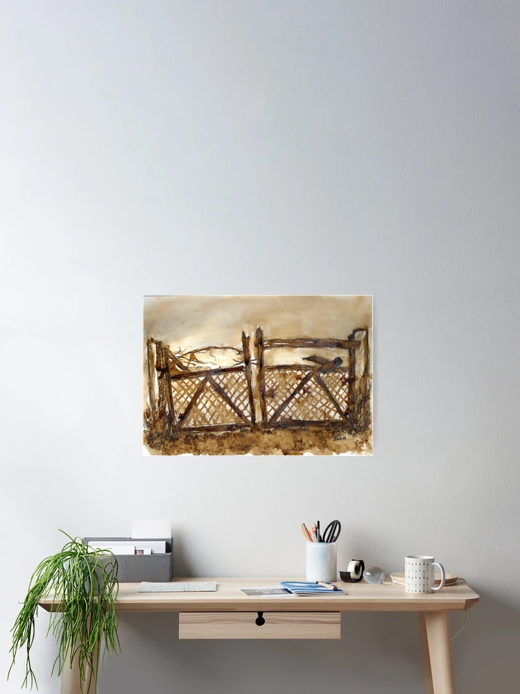 Thumbnail 2 of 3, Poster, Old Gate designed and sold by Dianne Ilka.