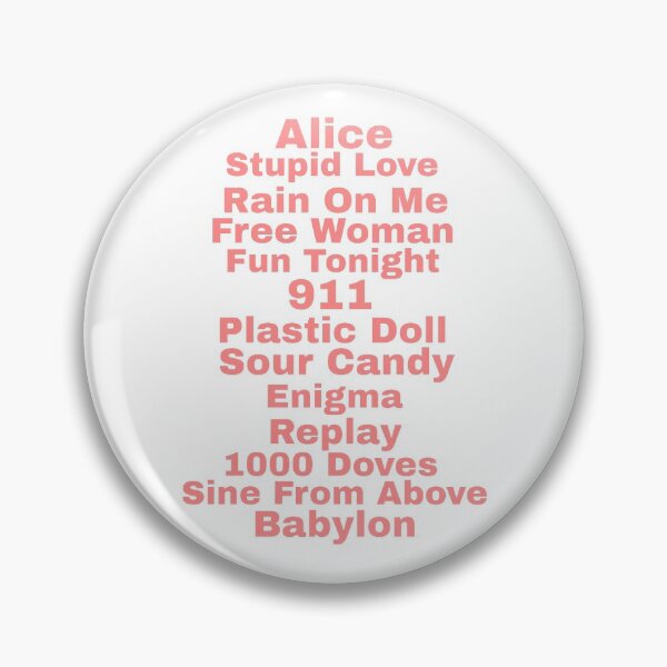 Item preview, Chromatica tracklist Lady Gaga designed and sold by AlertStore.
