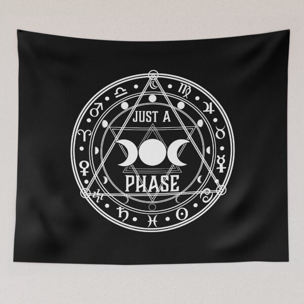 Item preview, It's Just a Phase in White designed and sold by Gayle Yeier.