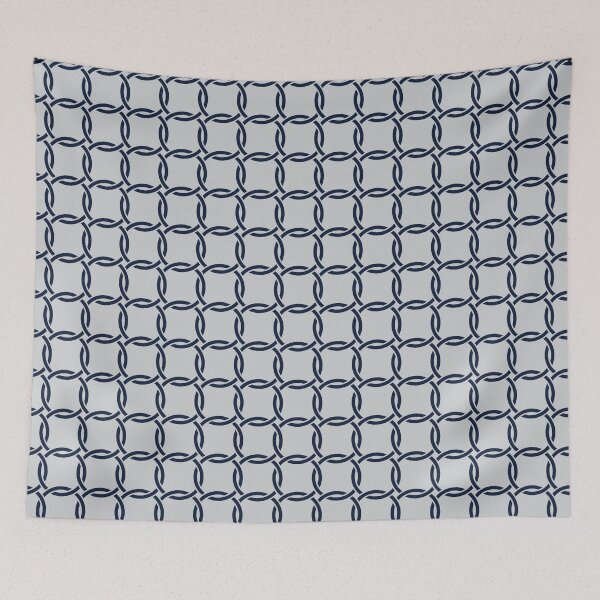 Item preview, Interlocked circles 003 2 - Gray Navy Blue designed and sold by AmpersandCuster.