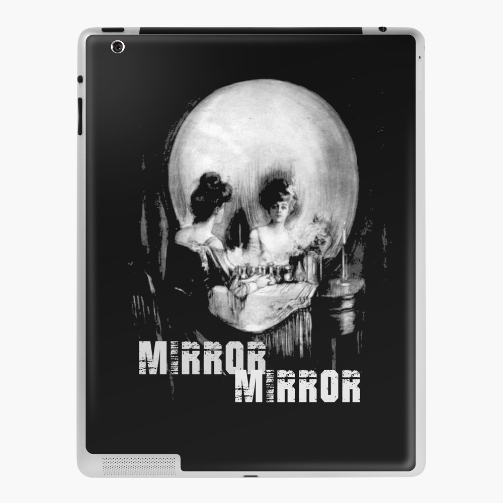 Optical Illusion Vanity Or Skull Look Close Salon Hair Stylist Mirror Mirror Mandela Effect Gothic Vintage 101 Ipad Case Skin By Hispanicworld Redbubble