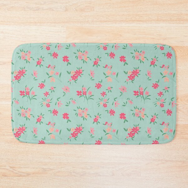 Item preview, Teal & Pink Ditsy Floral designed and sold by StudioPosies.