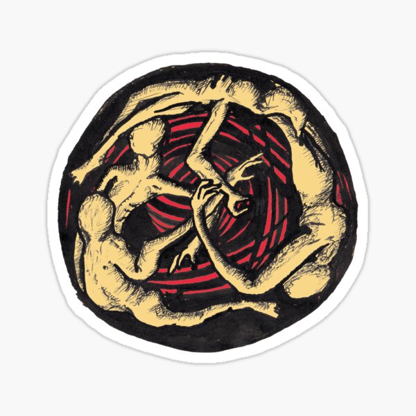 Spiralling Descent by Brian Benson Sticker