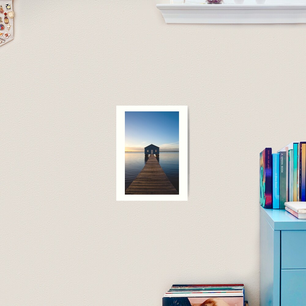 River Boatshed Art Print