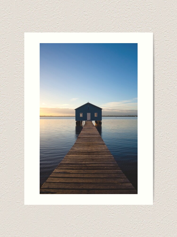 Alternate view of River Boatshed Art Print