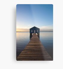 River Boatshed Metal Print