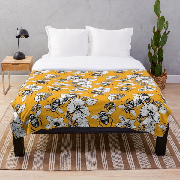 Item preview, Vintage Honey Bee Seamless Pattern designed and sold by meghanmarie.