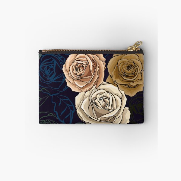 Item preview, Roses bouquet retro flower style with rose  line art  designed and sold by WeeraS.