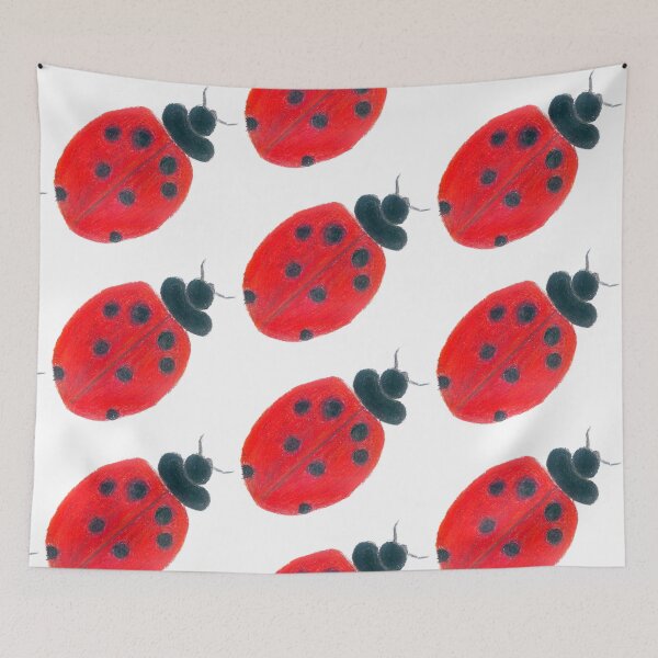 Item preview, oil pastel of a ladybug designed and sold by lion-house.
