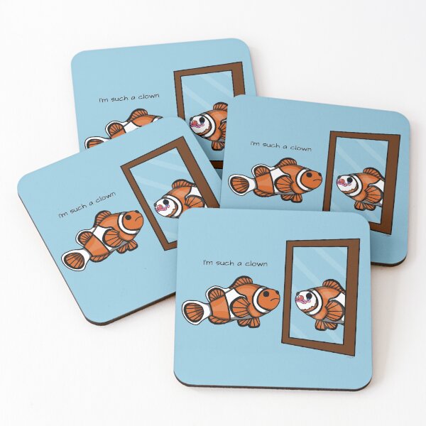 Item preview, Funny Cute Clownfish Looking In The Mirror designed and sold by auristela.