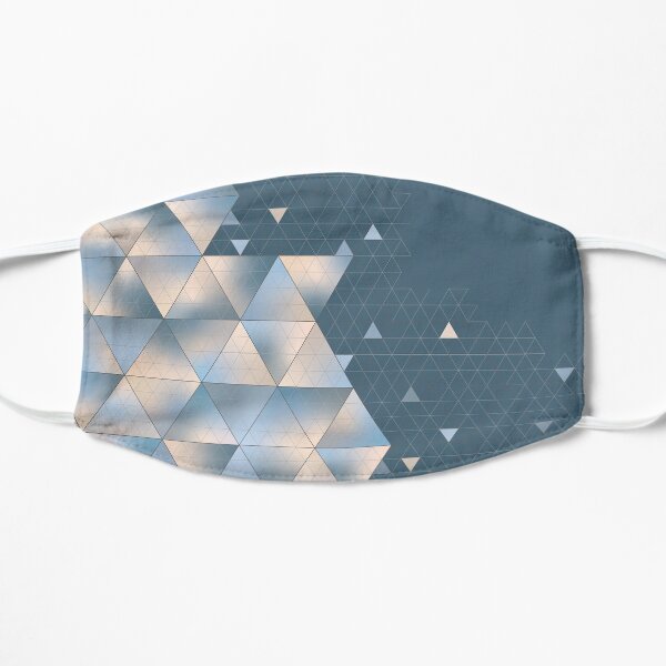 Pastel Geometric Triangles Design Mask