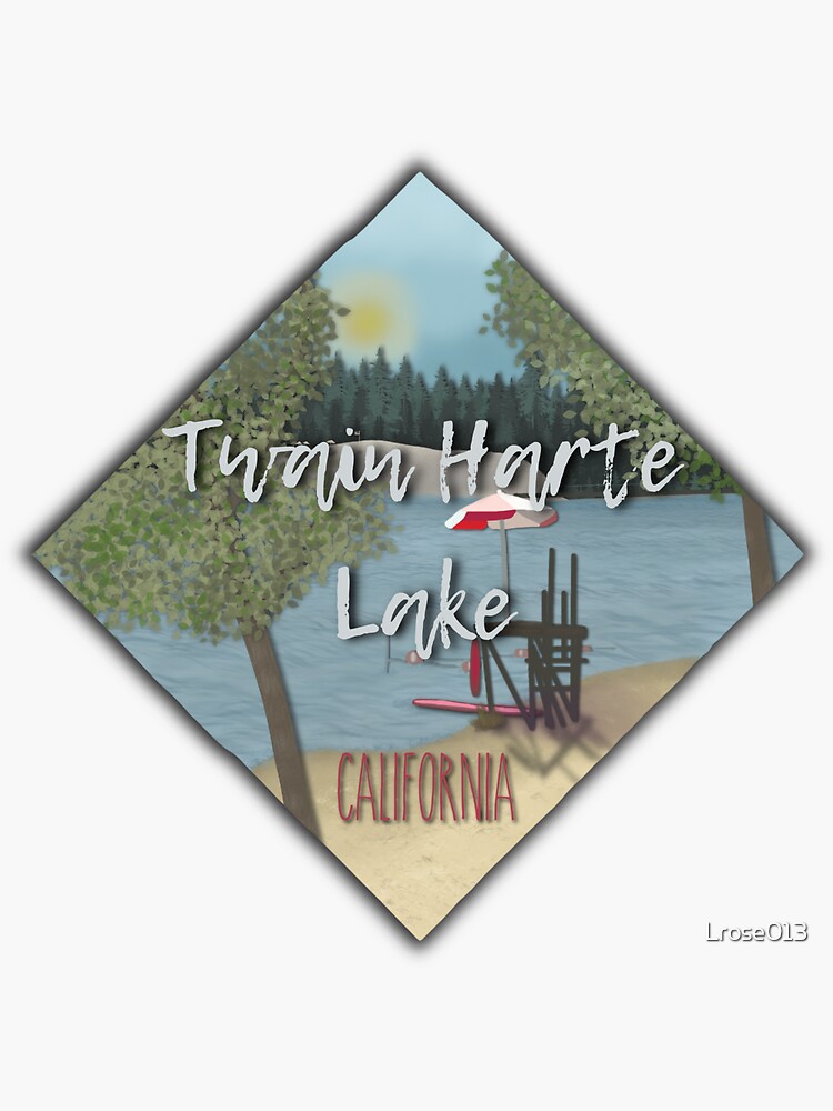 "Twain Harte Lake" Sticker by Lrose013 Redbubble