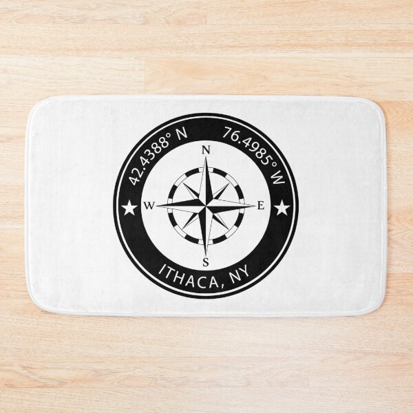 Item preview, Ithaca, New York Geographical Coordinates designed and sold by TeeOhGraphics.