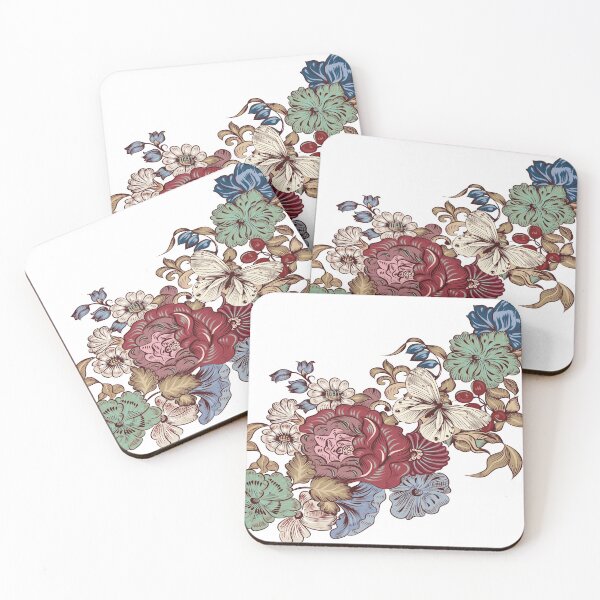 Item preview, Chinese art print - red roses flower branch with flowers designed and sold by Kallandra.
