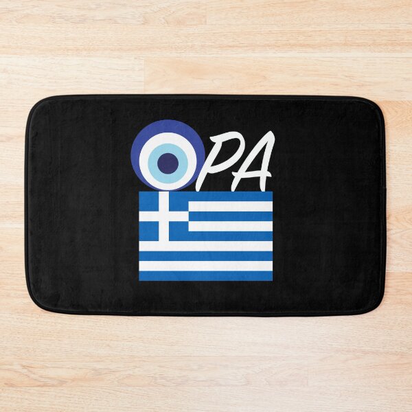 Aperçu de l'œuvre Drapeau grec Opa Evil Eye créée et vendue par Rustic Valley Studio.