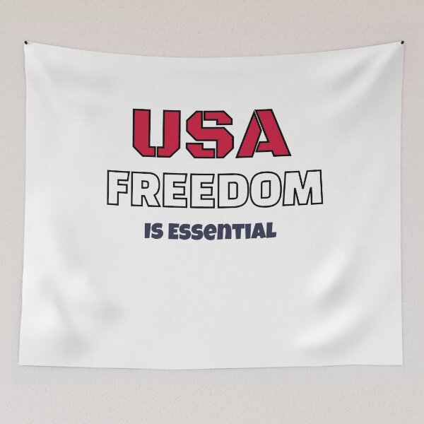 Item preview, USA Freedom Is Essential Independence Day designed and sold by Shellbelle44.