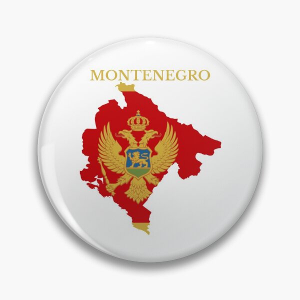 Item preview, Montenegro flag map designed and sold by marosharaf.