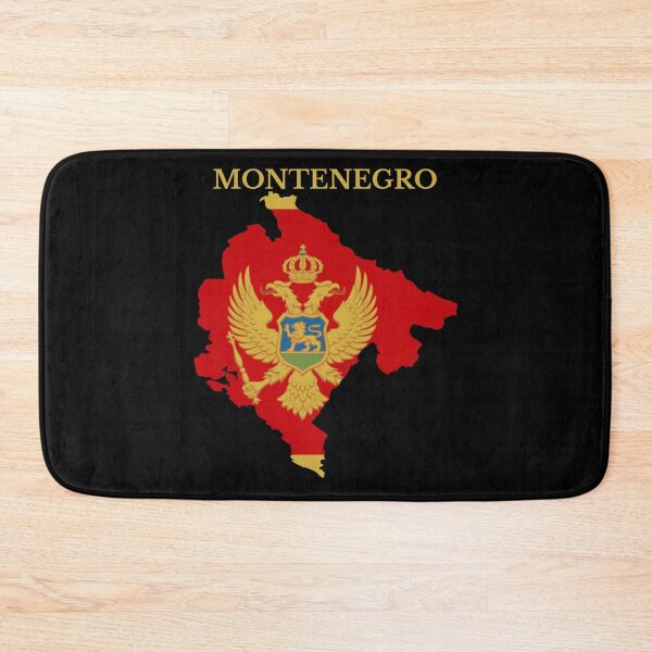 Item preview, Montenegro flag map designed and sold by marosharaf.