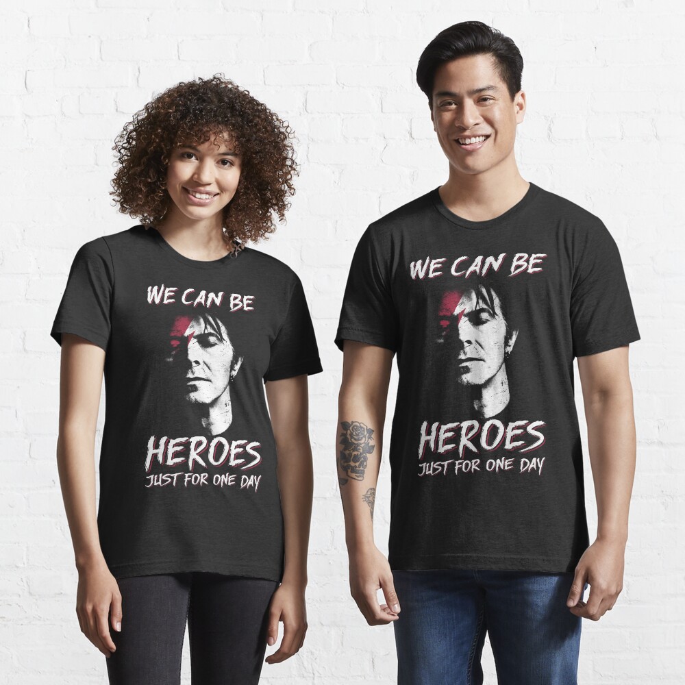 We can be heroes david shirt bowie smoking gift for fans and lovers vintage gift Essential T-Shirt