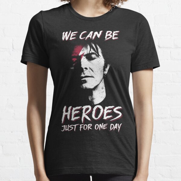 Podemos ser héroes regalo de la camisa de David Bowie fumar para fanáticos y amantes regalo vintage Camiseta esencial