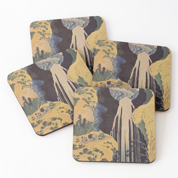 Item preview, Katsushika Hokusai | The Waterfall of Amida Behind the Kiso Road designed and sold by badguyduh.