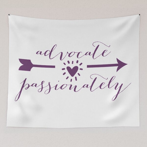 Item preview, Advocate Passionately  designed and sold by stickersbycare.