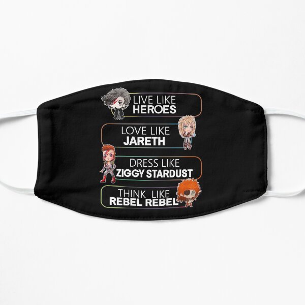 Love like david shirt bowie smoking gift for fans and lovers Flat Mask