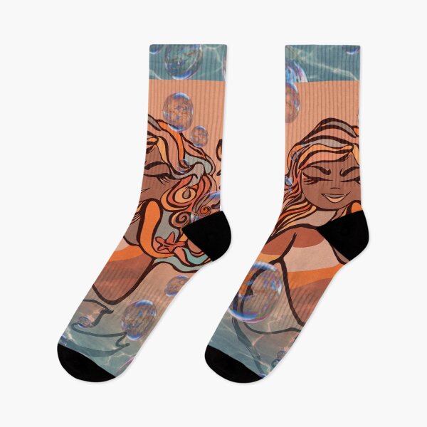 Item preview, Tropical Sunset Mermaid designed and sold by NonnisCorner.