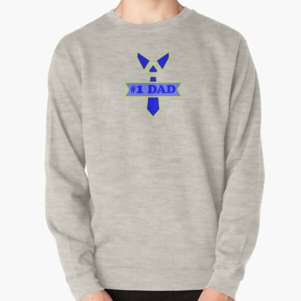 #1 Dad - Tie Pullover Sweatshirt
