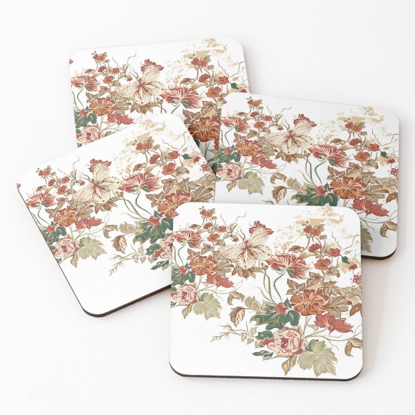 Item preview, Chinese art print - flower branches with various flowers butterfly designed and sold by Kallandra.