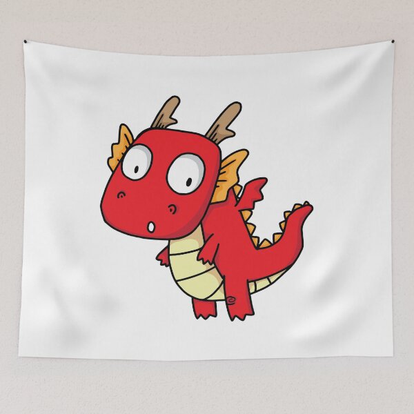 Item preview, Cute baby red dragon. designed and sold by maipadpro.