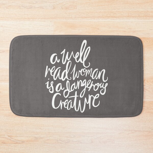 Item preview, Well Read Woman - Feminist Nerd Girl Quote - White Grey designed and sold by Kit Cronk.