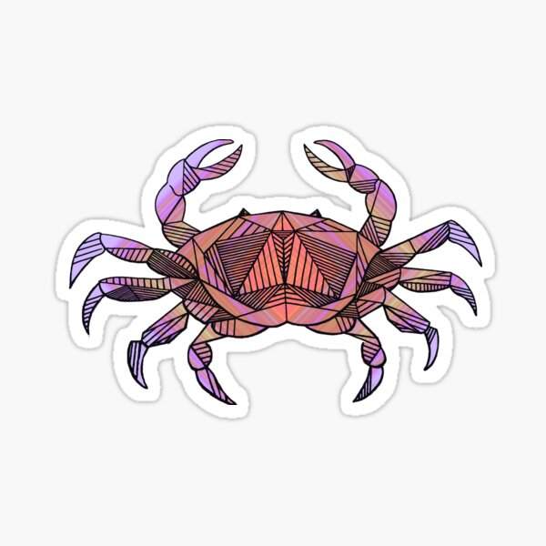 Cancer Crab Sticker