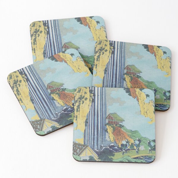 Item preview, Katsushika Hokusai | Ono Waterfall at Kisokaido designed and sold by badguyduh.