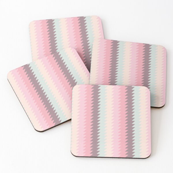 Item preview, Parallelogram Column Patter Gradient 001 - Pink Brown Cyan designed and sold by AmpersandCuster.