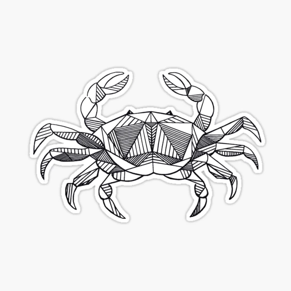 Set of abstract polygon animals. Linear geometric crab, lobster, shrimp,  fish. Vector illustration. Stock Vector | Adobe Stock