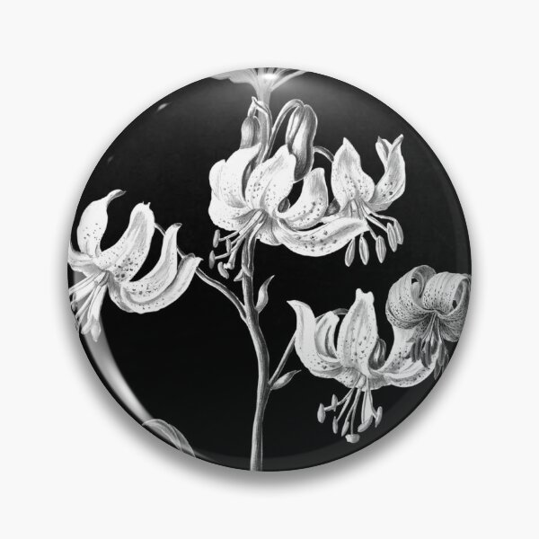 Item preview, Black and white chain floral print. designed and sold by CirqueBizerk.