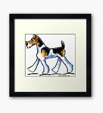 Wire Fox Terrier Trot Framed Print