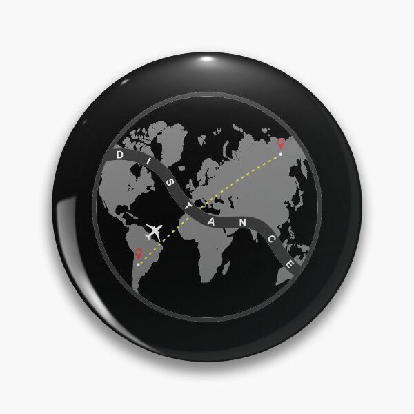 Item preview, Social Distancing World Design Black designed and sold by mistergoodiez.