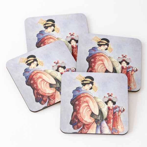 Item preview, Katsushika Hokusai | Oiran and Kamuro designed and sold by badguyduh.
