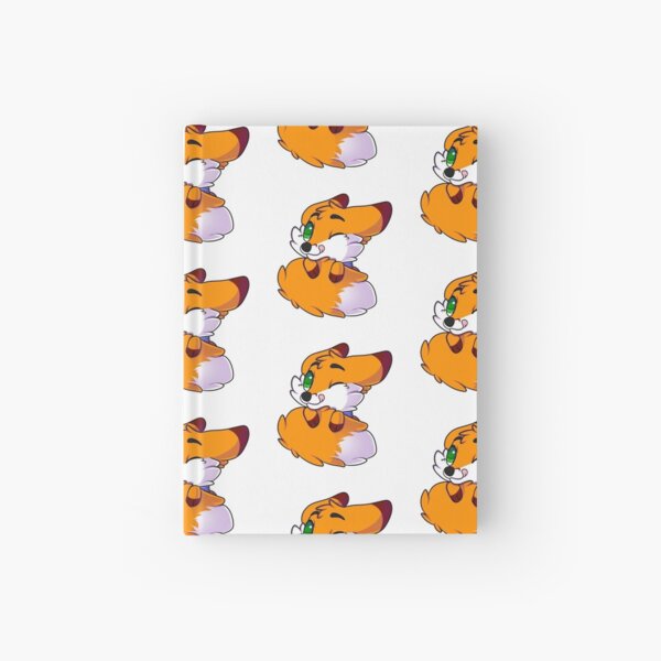 Chibi Fox Tail Fluff Hardcover Journal