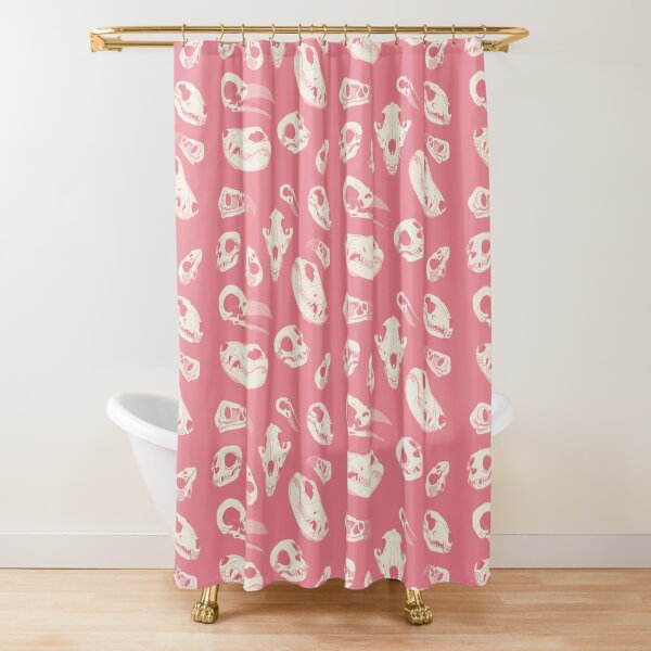 Strawberry Skulls Shower Curtain