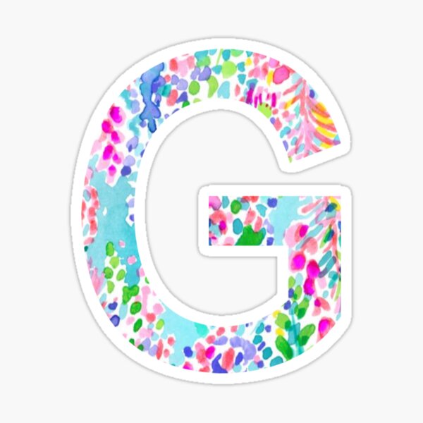 G Initial Sticker Sticker